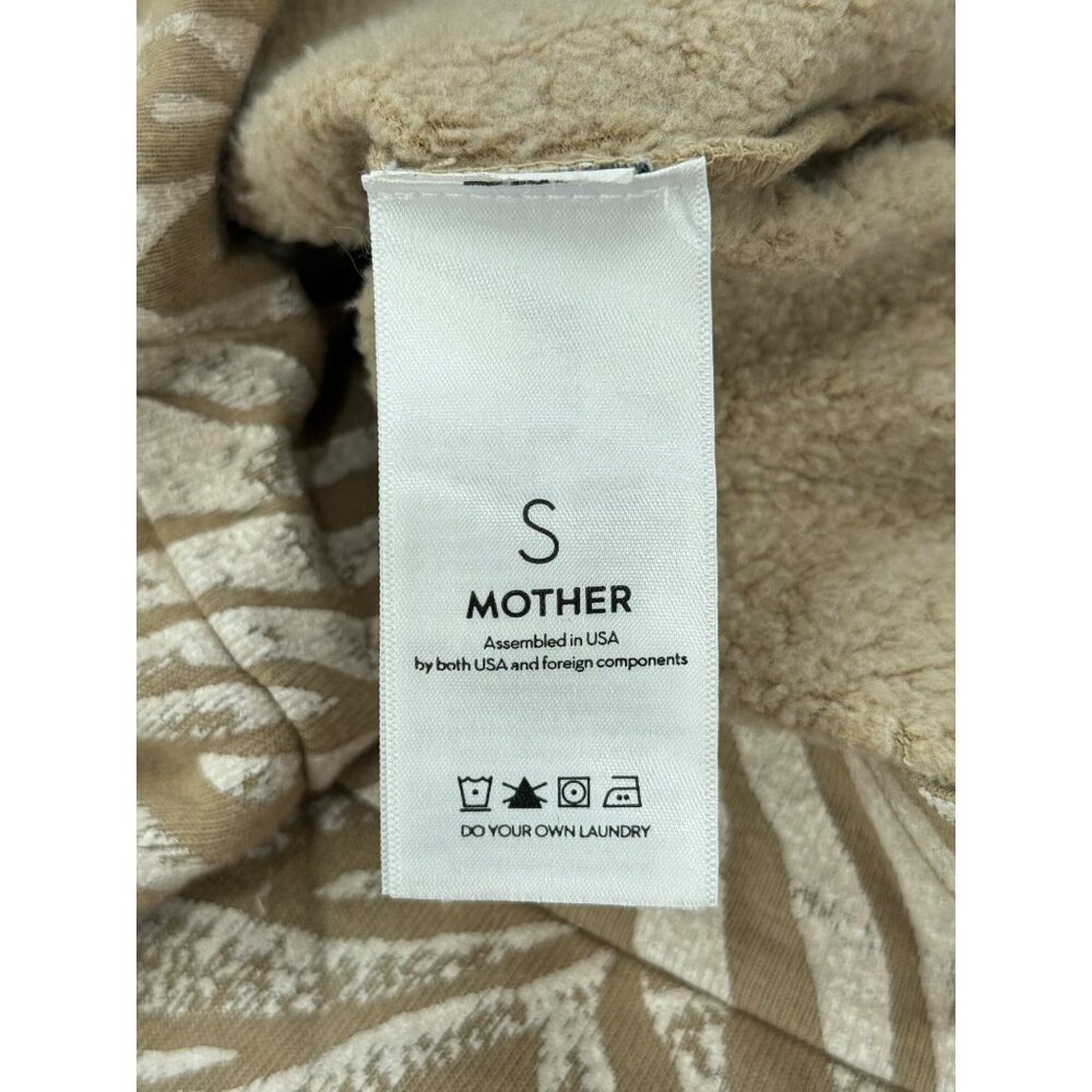 Mother Hugger Sweatshirt Zebra Print Long Sleeve Beige & Cream Womens Size S - Picture 6 of 10